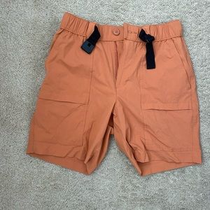 Pumpkin colored shorts